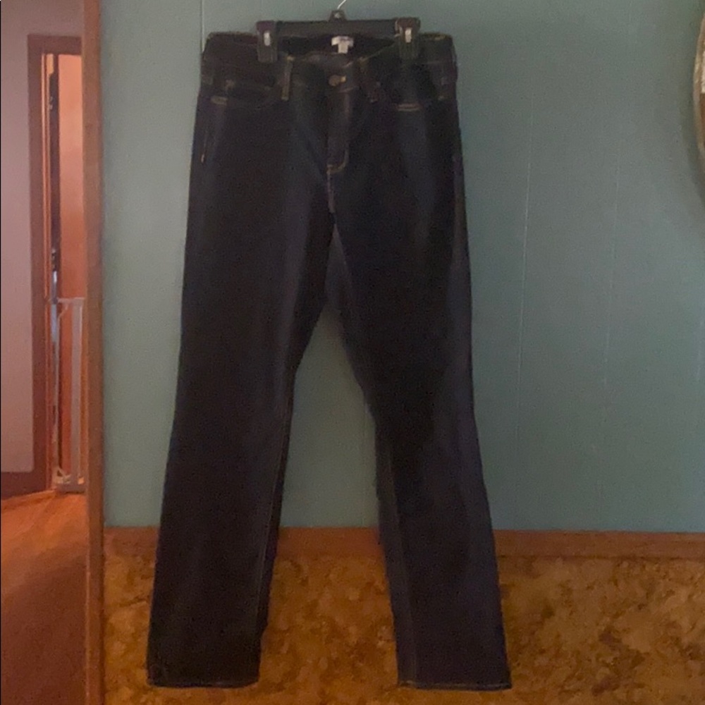 EUC  J Crew jeans; dark denim